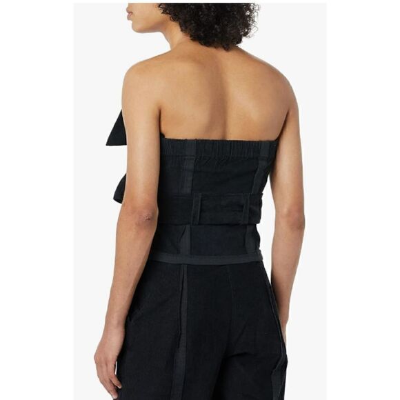 Making the Cut Womens Large Standard Deconstructed Strapless Corset Top - Picture 2 of 9